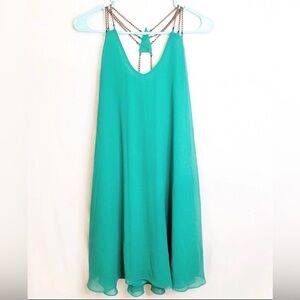 Everly Audrey Shift Dress Teal S